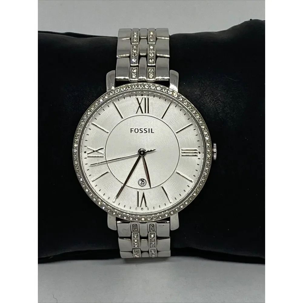 Fossil ES5354 Women's Stainless Steel Analog Silver Dial Quartz Wris Watch WO787